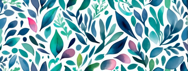 Organic watercolor pattern, A naturalistic background with abstract brushstrokes.