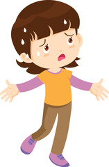 people sweat and tired thirsty heat of summer sun