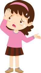 people sweat and tired thirsty heat of summer sun