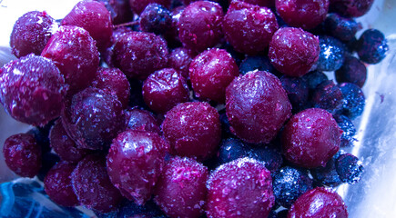 Frozen cherries, cherry berries