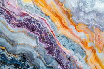 Closeup surface art tone abstract marble pattern at colorful marble stone wall texture background