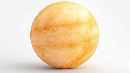 Venus sphere separated against a crisp white background