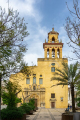 Church of San Agustin (Iglesia de San Agustín). Jewel of Baroque Cordoba, Andalusia, Spain.