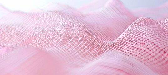 HD camera capture of a subtle geometric pattern with thin intersecting lines on a soft pastel pink background, emphasizing the precision of the lines