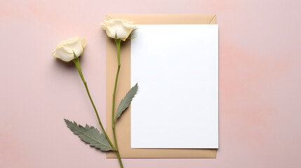 Obraz premium Digital flower blank card decoration abstract graphic poster web page PPT background