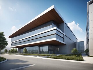 modern office building in the city