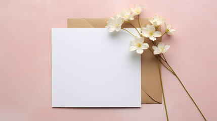 Digital flower blank card decoration abstract graphic poster web page PPT background