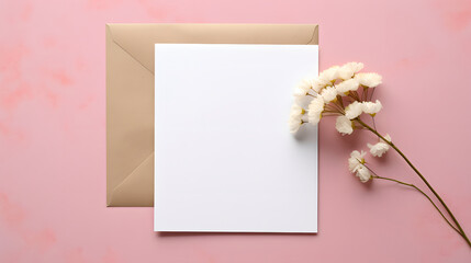 Digital flower blank card decoration abstract graphic poster web page PPT background