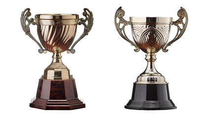 Winners Trophies isolated  for PNG mockup