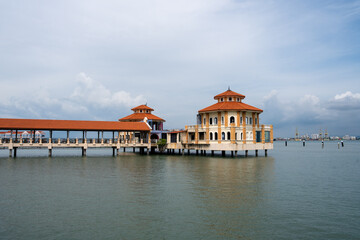 A Pier Building of George Town on Penang Island in Malaysia Asia