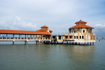 A Pier Building of George Town on Penang Island in Malaysia Asia