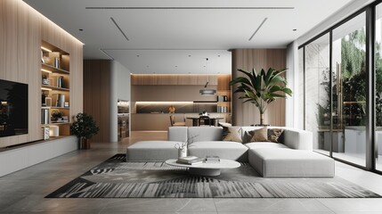 Create a mockup of a professional brochure for a luxury real estate agency.