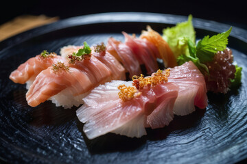 Food Photography of a Sushi Plate