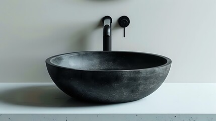 Sophisticated Modern Basin and Faucet with Coordinating Graceful Form