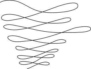 Spiral and swirl line icon. Element for design