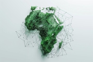 Mapping Connectivity: Africa's Digital Network Hub,Virtual Connections: Africa's Digital Network Topography