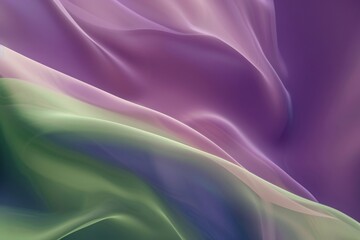 Obraz premium Purple and green gradient background with smooth curves