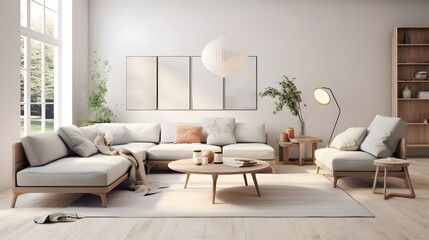 modern living room with sofa