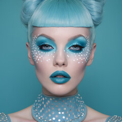 portrait of a woman with makeup