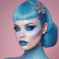 portrait of a woman with makeup