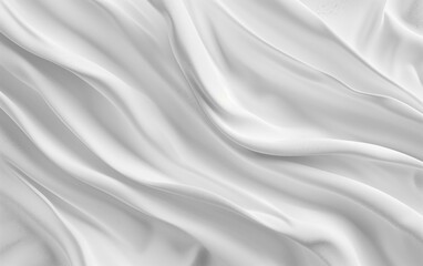 Obraz premium Abstract white cloth texture background, wave of fabric for design with copy space,web banner.