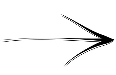 Hand Drawn doodle arrow icon. vector graphic illustration