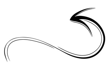 Hand Drawn doodle arrow icon. vector graphic illustration