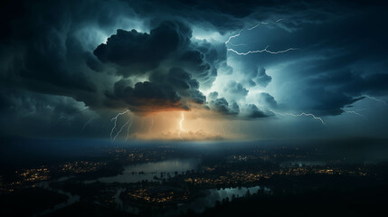 Dangerous and violent lightning, lightning storm events.