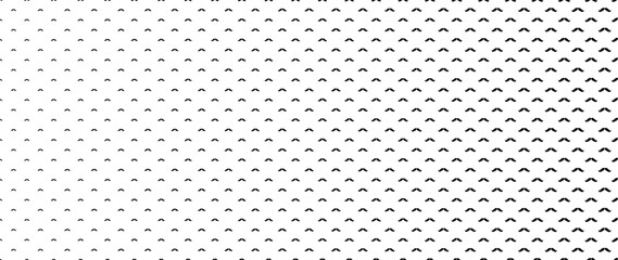 Blended  black moustache on white for pattern and background,  Father's day concept, Halftone effect.