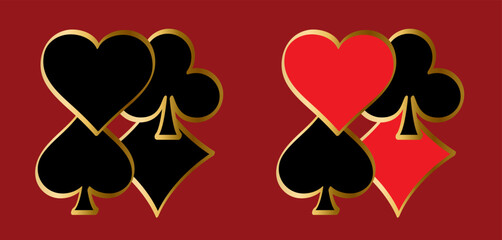 Cartoon ace, king, queen, jack. Cards game spades. Queen, King, Heart, Ace. Poker player card. Spade jack pattern. Vector bridge icon. Gambling play suit black blackjack. Casino club gaming logo. 