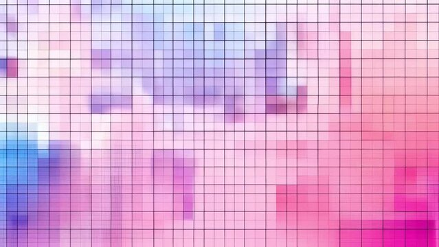 animated abstract purple and pink background with squares