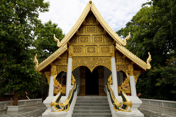 The wat phra that chom kitti is famous in chingrai.thailand