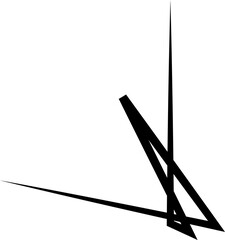 Line stripes elements, spiral, curve, wavy