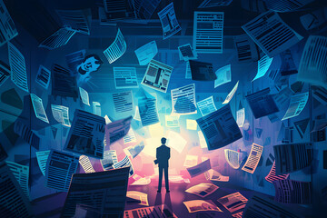 fake news concept illustration