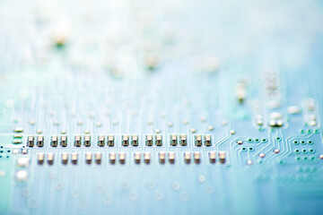 Close-up of a integrated circuit