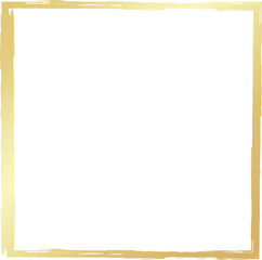 Gold square frames brush. Design elements