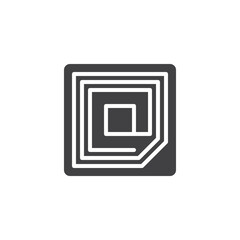 RFID system vector icon
