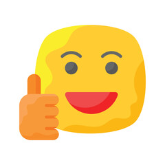 Thumb up, like emoji vector design, easy to use and download