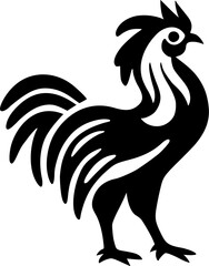 Design of rooster symbol