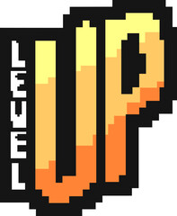 Level up symbol - obrazy, fototapety, plakaty