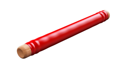 A stunning close-up of a vibrant red object on a crisp white background on transparent background