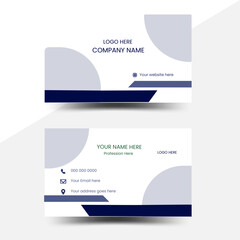 Vector illustration design. business card , creative card and business card, Double-sided creative business card template. Vector illustration, Personal visiting card with company logo .