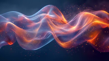 Naklejka premium Organic Glow: A Futuristic and Emotionally Resonant Artwork