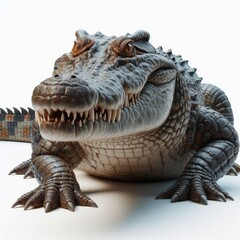 Fototapeta premium crocodile isolated on white