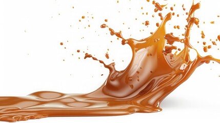chocolate splash isolated on white,Hot chocolate crown splash on isolated background transparent png