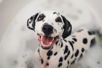 Dalmatian Serenity: Bathtub Beaut