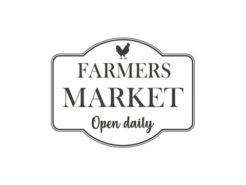 Stylish , fashionable and awesome Farm Fresh typography art and illustrator, Print ready vector handwritten phrase Farmers T shirt hand lettered calligraphic design. Vector illustration bundle.