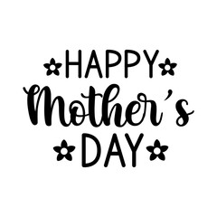 Mother’s Day typography clip art design on plain white transparent isolated background for sign, card, shirt, hoodie, sweatshirt, apparel, tag, mug, icon, poster or badge