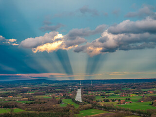 Fototapeta premium Wolkenschatten