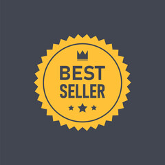 Best Seller label tag badge sign